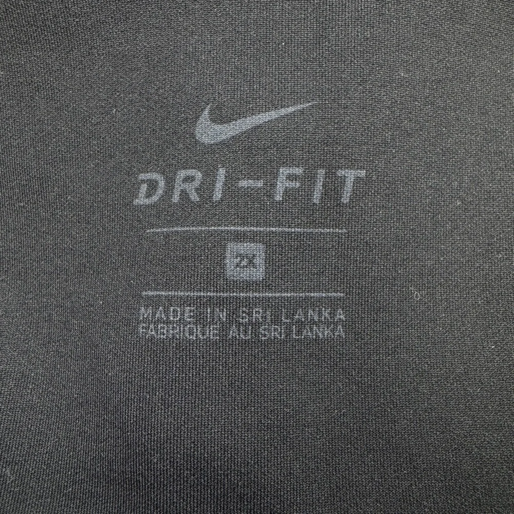 Nike Women's Leggings Dri-Fit Ruched Hem Cropped Black Sz 2X Activewear Yoga Gym